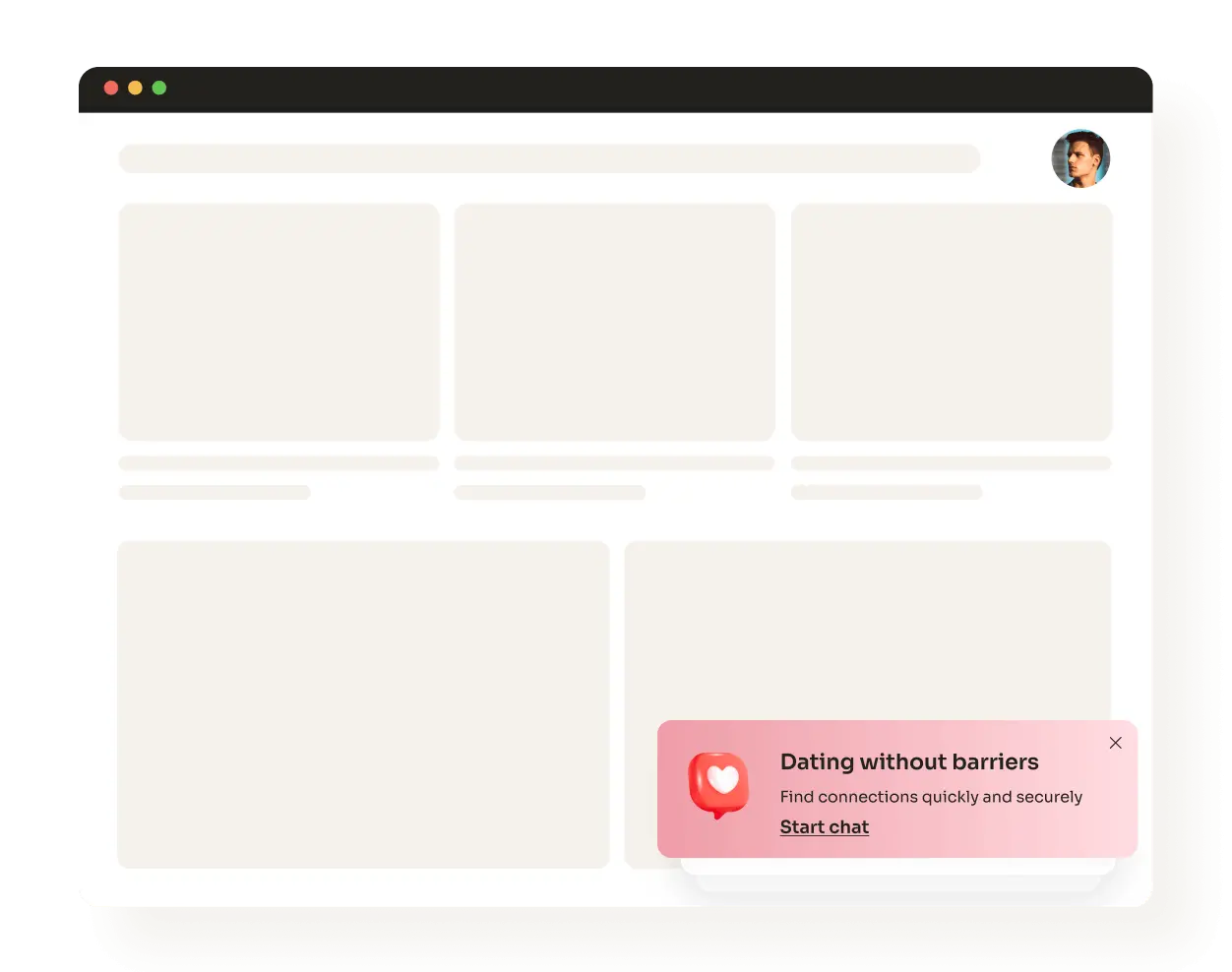 In-page Push