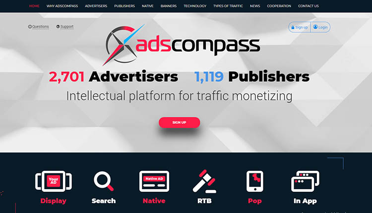 Adscompass interface