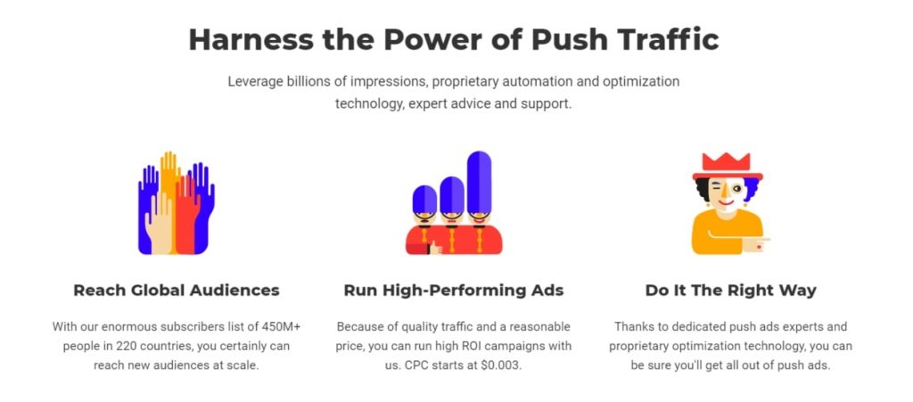 RichPush advantages