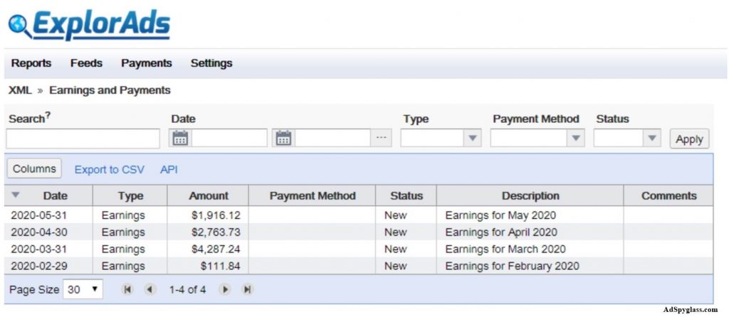 ExplorAds payment proof