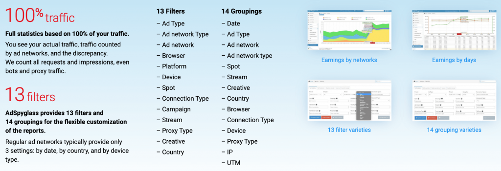 Reliable statistics and powerful analytics dashboard