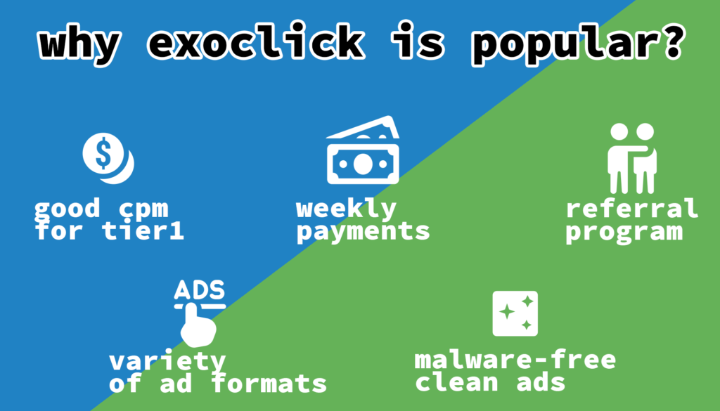 ExoClick is well-liked among many webmasters and in 2019 it broke through the barrier of getting over  7 billion impressions every day. Let's look through the features that make webmasters' consider this ad network.